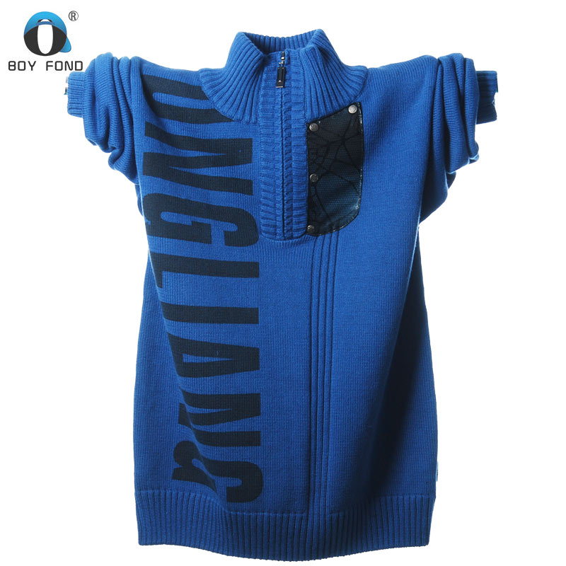 <em>男童装</em>冬装男装大童<em>加厚毛衣</em>青少年儿童羊毛衫