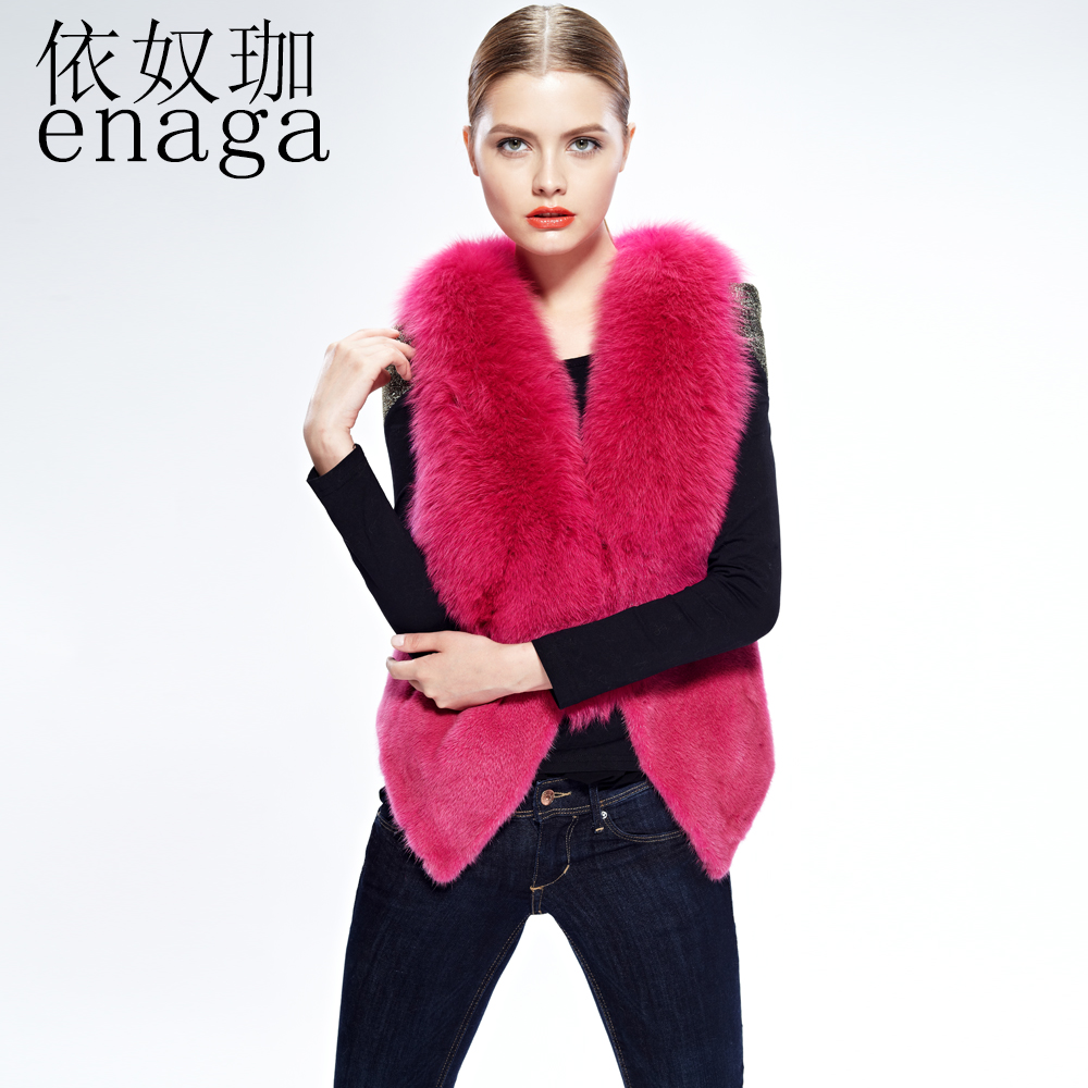 依奴珈 奢华<em>水貂皮草</em>短款整貂女装<em>马甲</em> 2013新