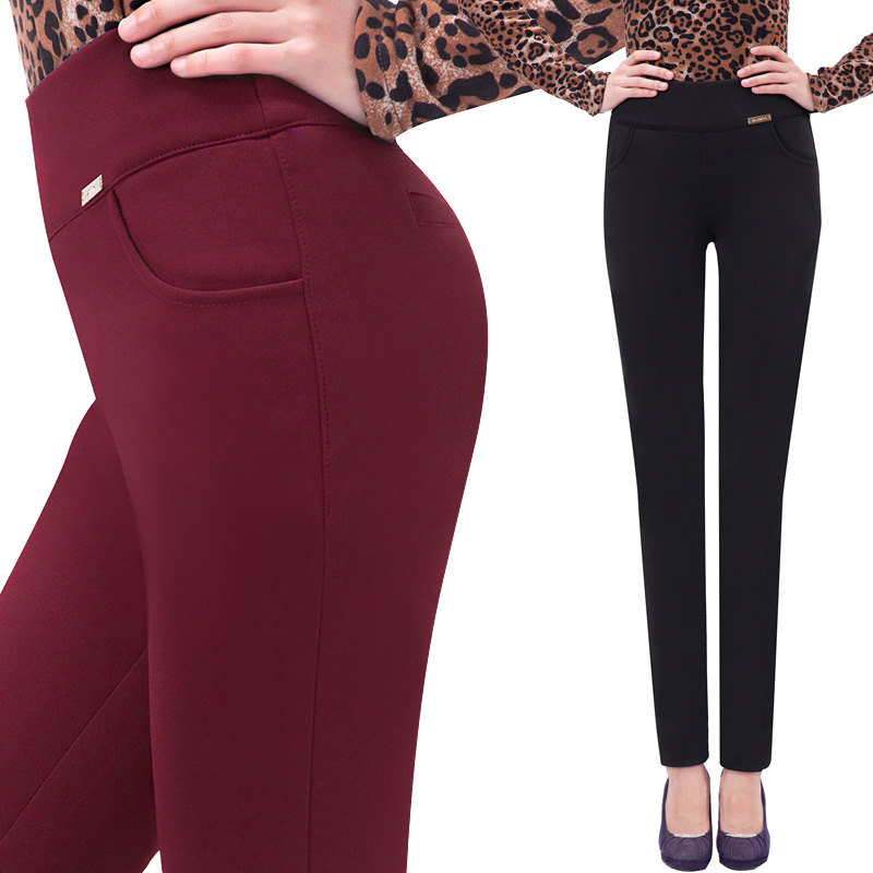 大码<em>女装打底裤</em> 女胖mm秋冬装显瘦女裤长裤子